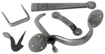 Pewter Suffolk Latch Set - Inc. Screw-on Staple Pin