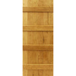 4 Ledge Barn Solid Oak Door - Main Product Image