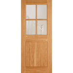 4 Panel Doors - Double Glazing Cottage Engineered Door - Main Product Image
