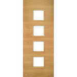 Augusta Prefinished Glazed Oak Internal Fire Doors - Main Product Image