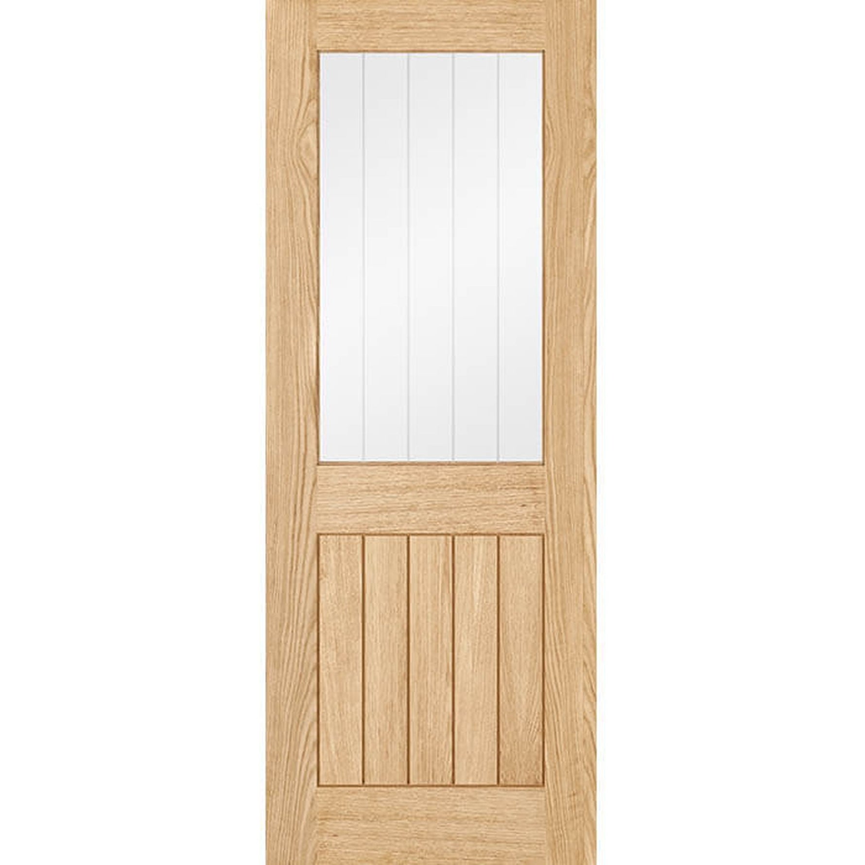Belize Prefinished Oak 1 Light Glazed Internal Door - Main Product Image