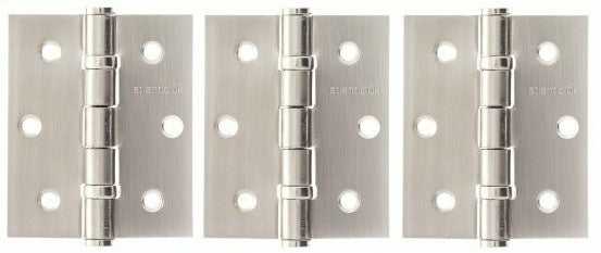 Butt Hinges 3" X 2.5" X 2.5mm Pack Of 3