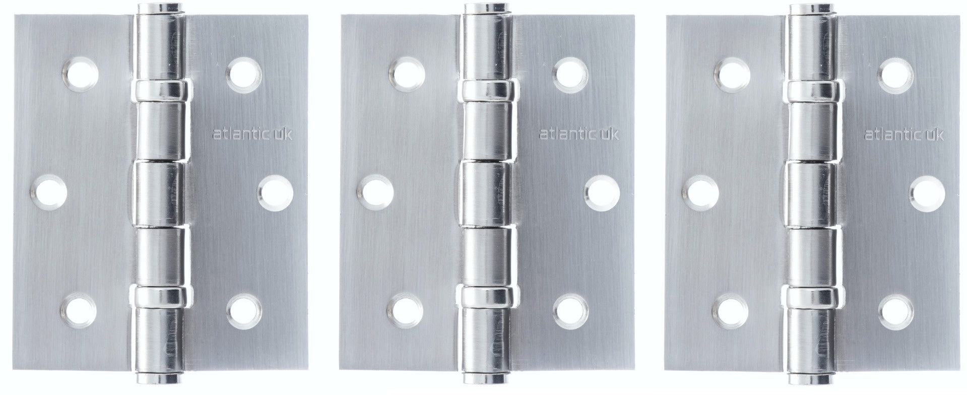 Butt Hinges 3" X 2.5" X 2.5mm Pack Of 3