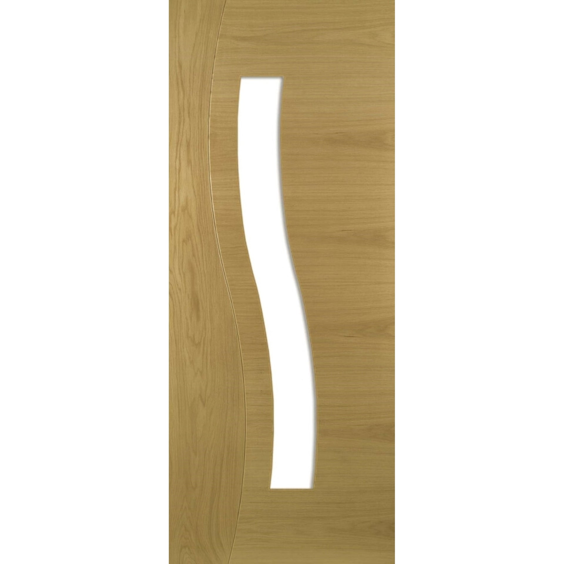 Cadiz Clear Glazed Prefinished Oak Door - Main Product Image