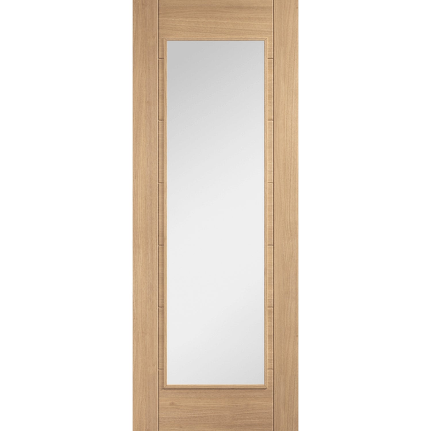 Carini 1L Clear Glazed Oak Door
