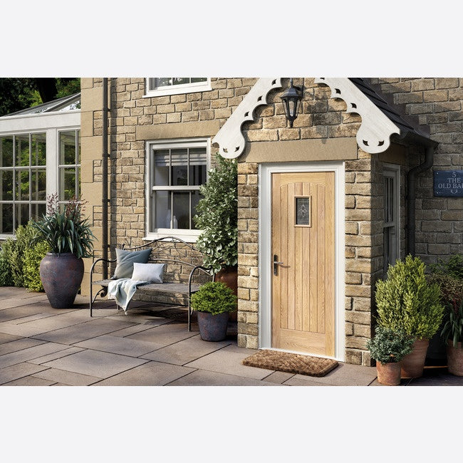 Cottage Oak Glazed External Door