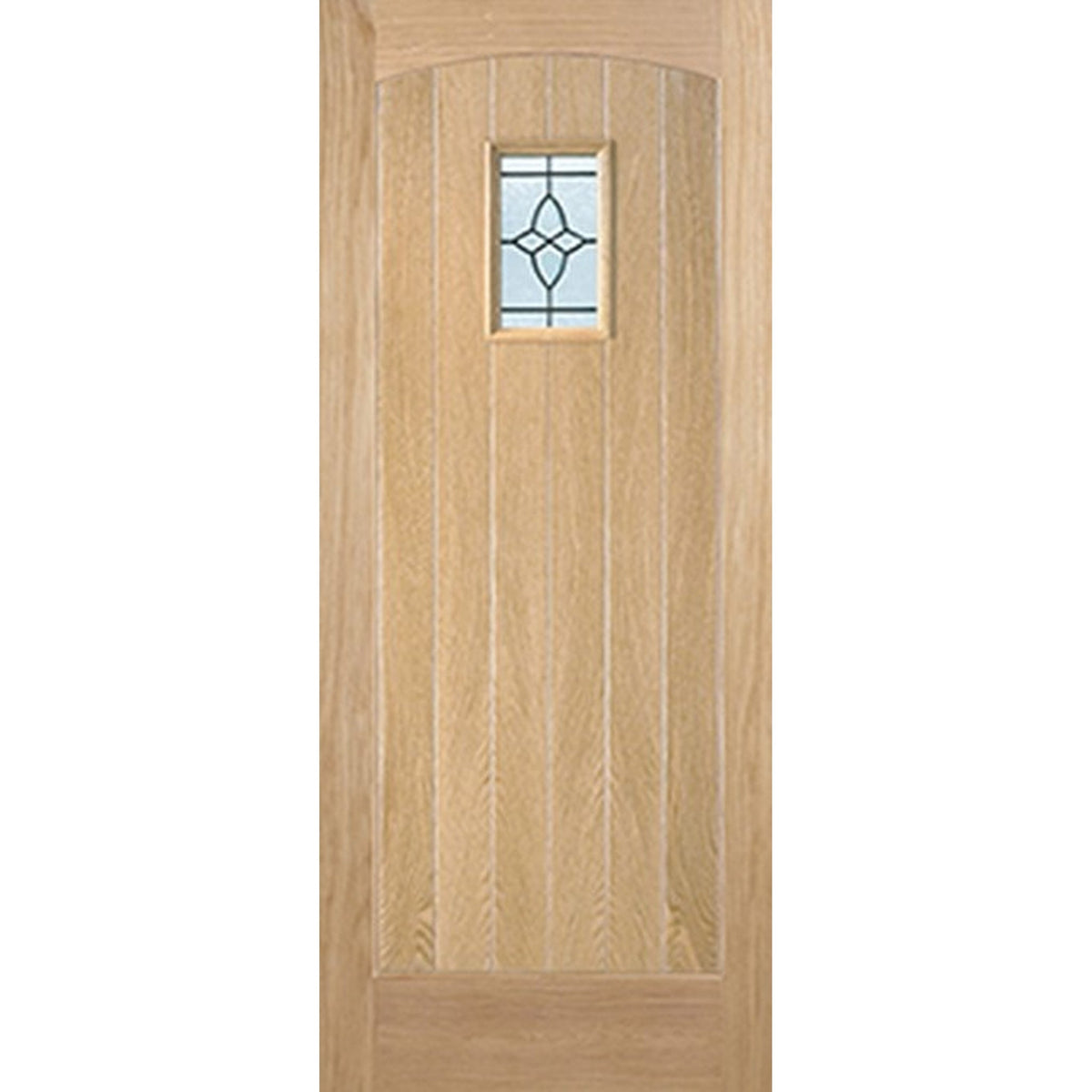 Cottage Oak Glazed External Door - Main Product Image