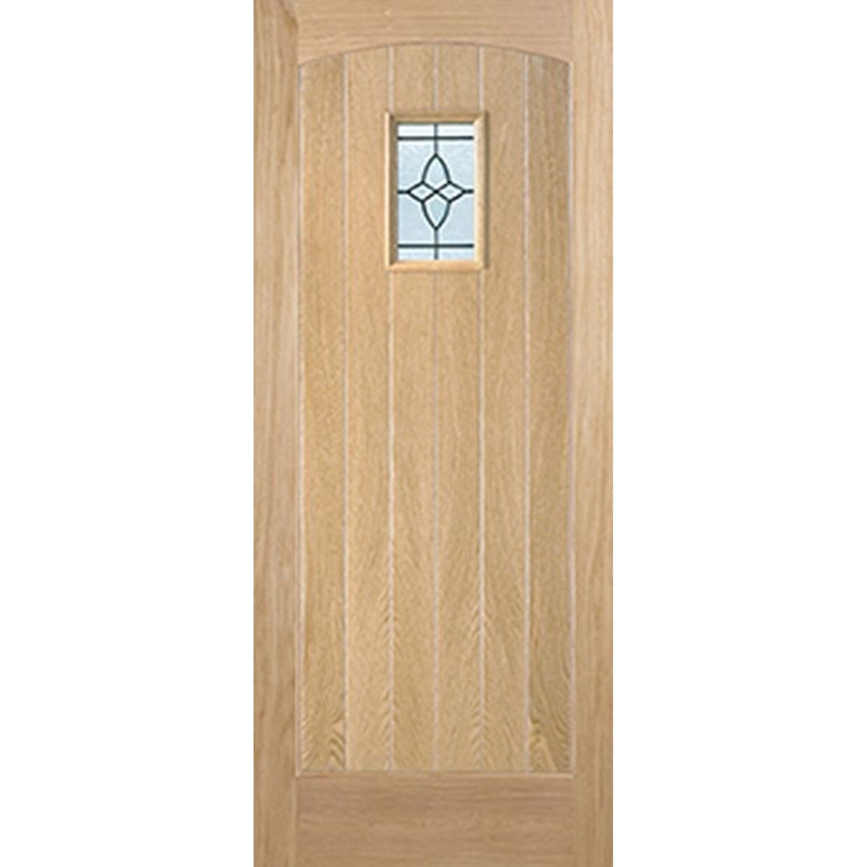 Cottage Oak Glazed External Door - Main Product Image