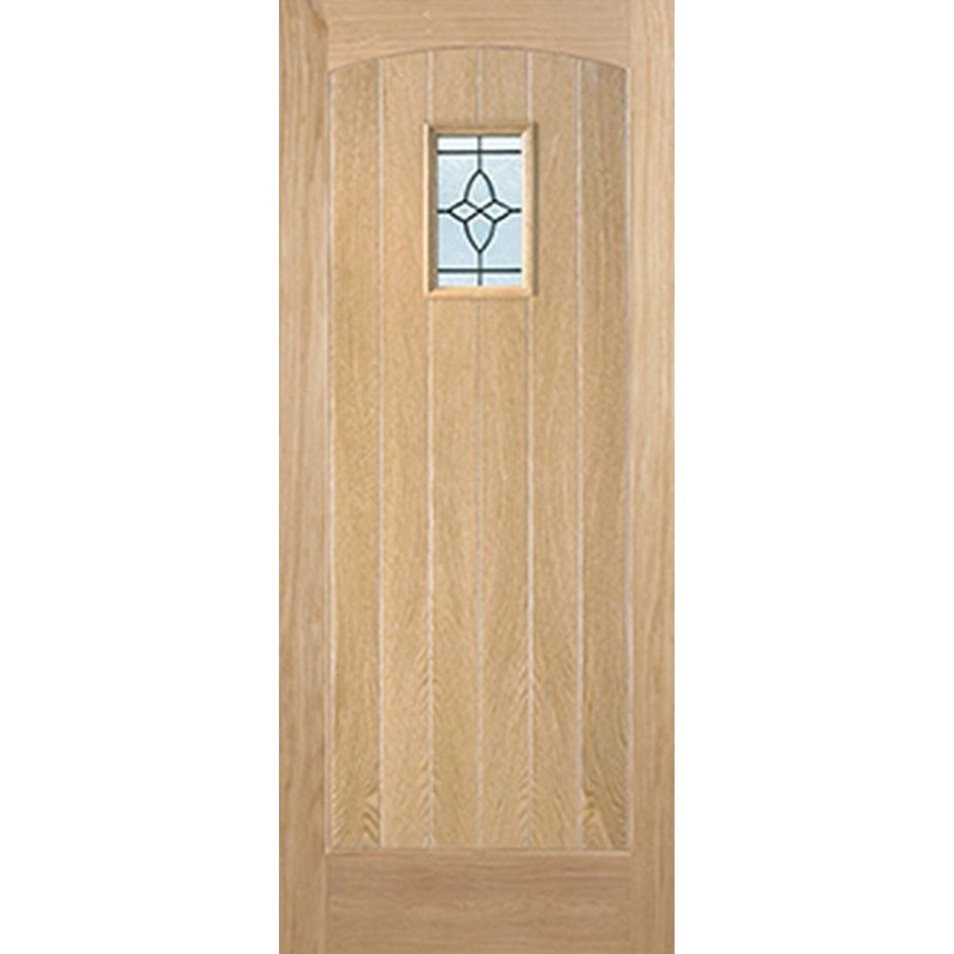 Cottage Oak Glazed External Door - Main Product Image