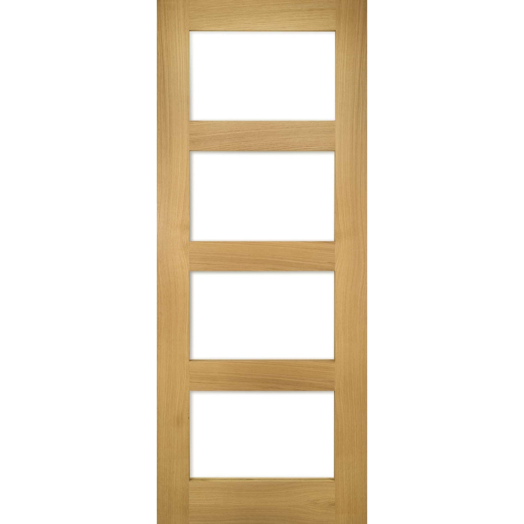 Coventry Four Panel Clear Glazed Shaker Style Door - Main Product Image
