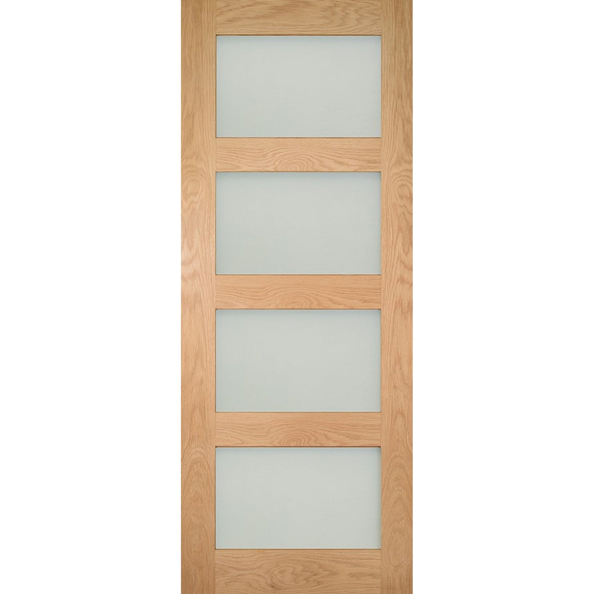 Coventry Four Panel Obsured Glazed Shaker Style Door - Main Product Image