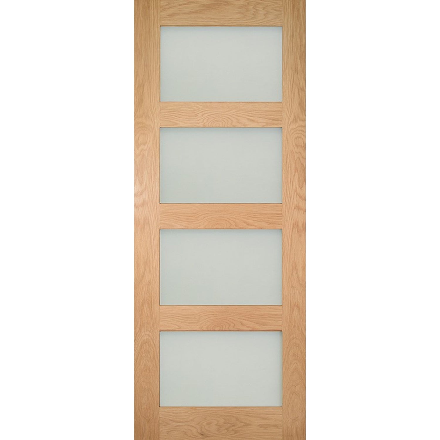 Coventry Four Panel Obsured Glazed Shaker Style Door - Main Product Image