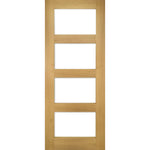Coventry Prefinished Four Panel Clear Glazed Shaker - Main Product Image
