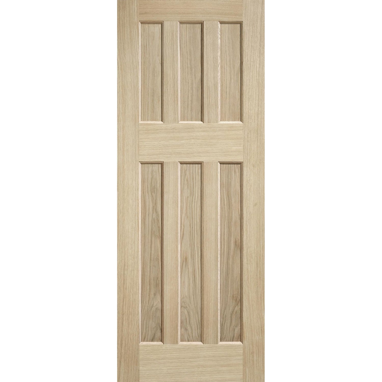 DX 60's Style Oak Veneer Internal Fire Door - Main Product Image