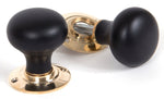 Ebonised Wooden Bun Period Door Knob - Main Product Image