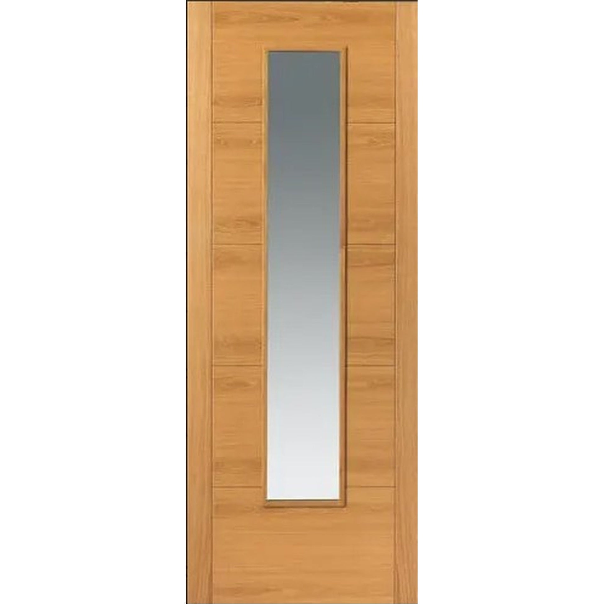 Emral Prefinished Oak Clear Glazed Fire Door - Main Product Image