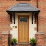 External Prefinished 1930's Unglazed Solid Oak Door