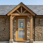 External Prefinished 2 Panel Unglazed Solid Oak Door