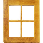 External 4 Panel Glazed Solid Oak Stable Top