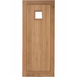 External Prefinished Suffolk Square Solid Oak Door - Main Product Image