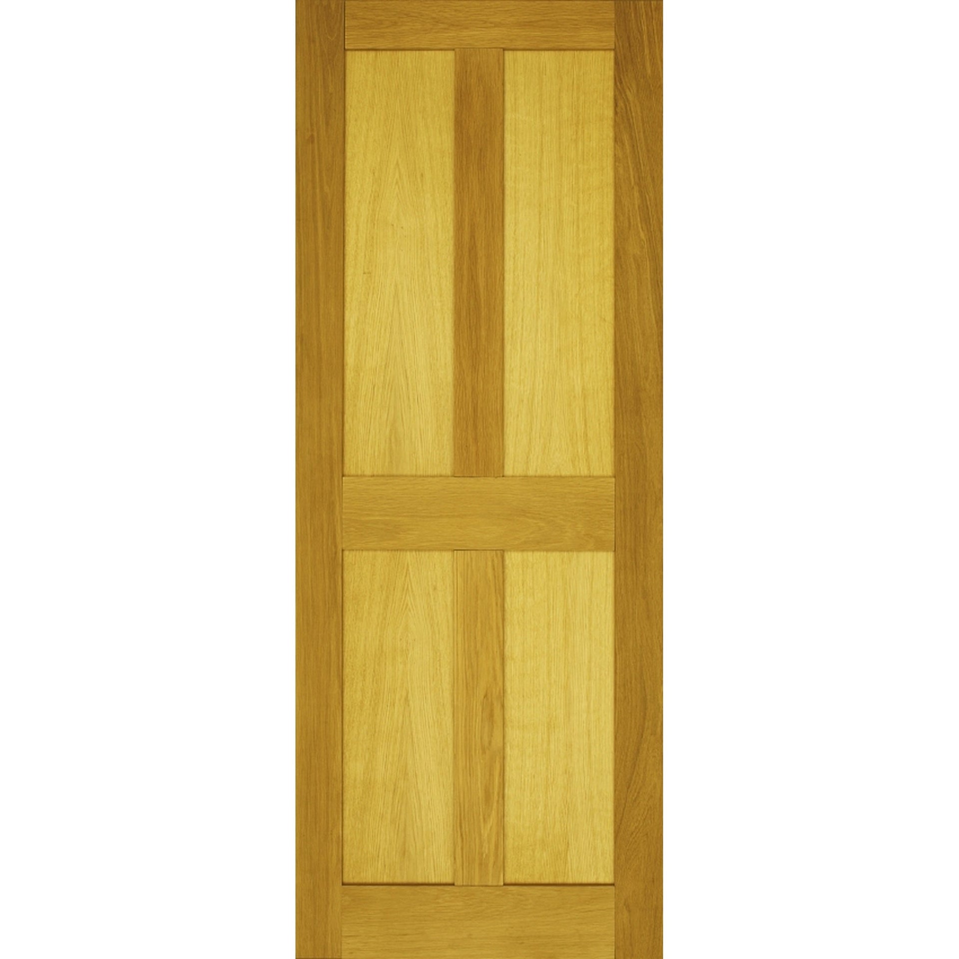 External Prefinished Victorian 4 Panel Solid Oak Door - Main Product Image