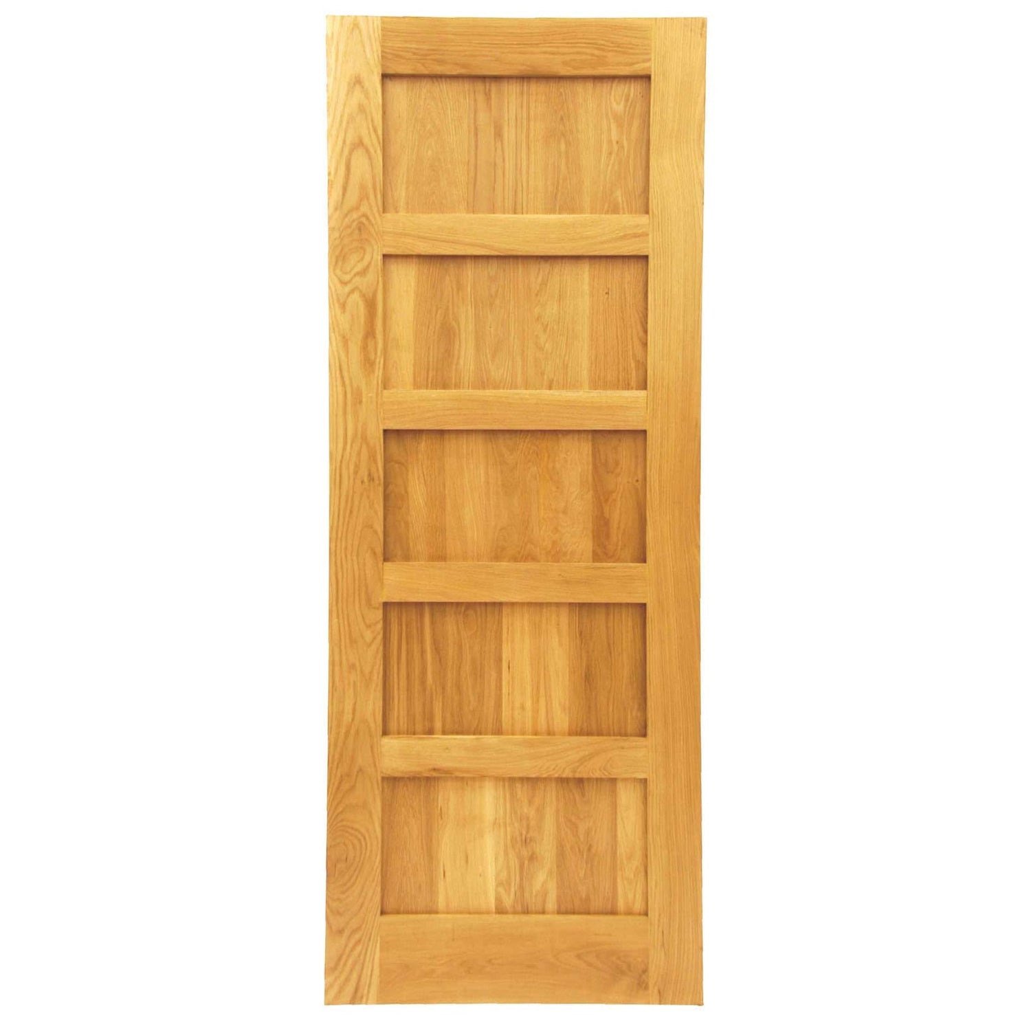 Five Panel Shaker Style Solid Oak Door - Main Product Image