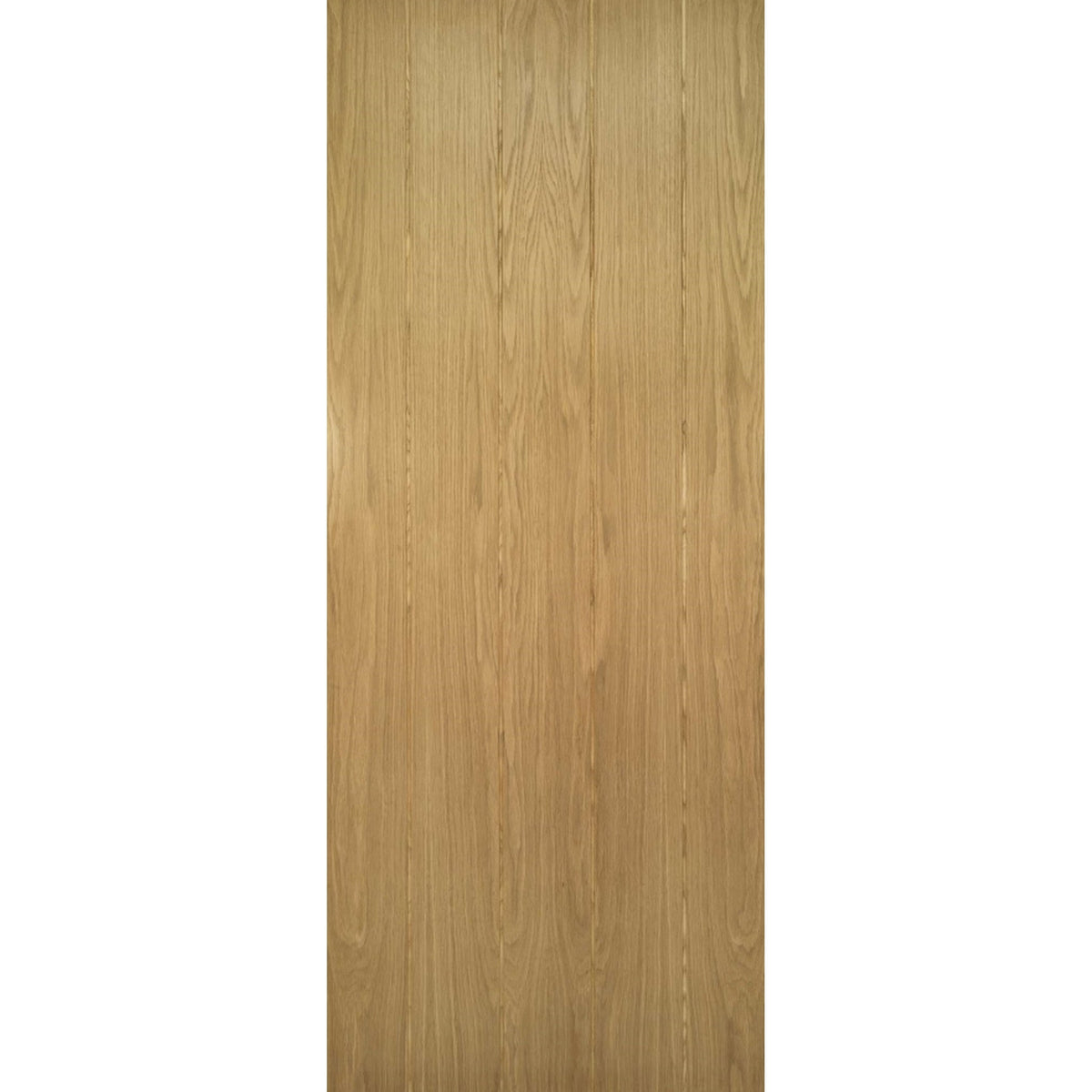 Galway Vertical Panel Oak Fire Door - Main Product Image