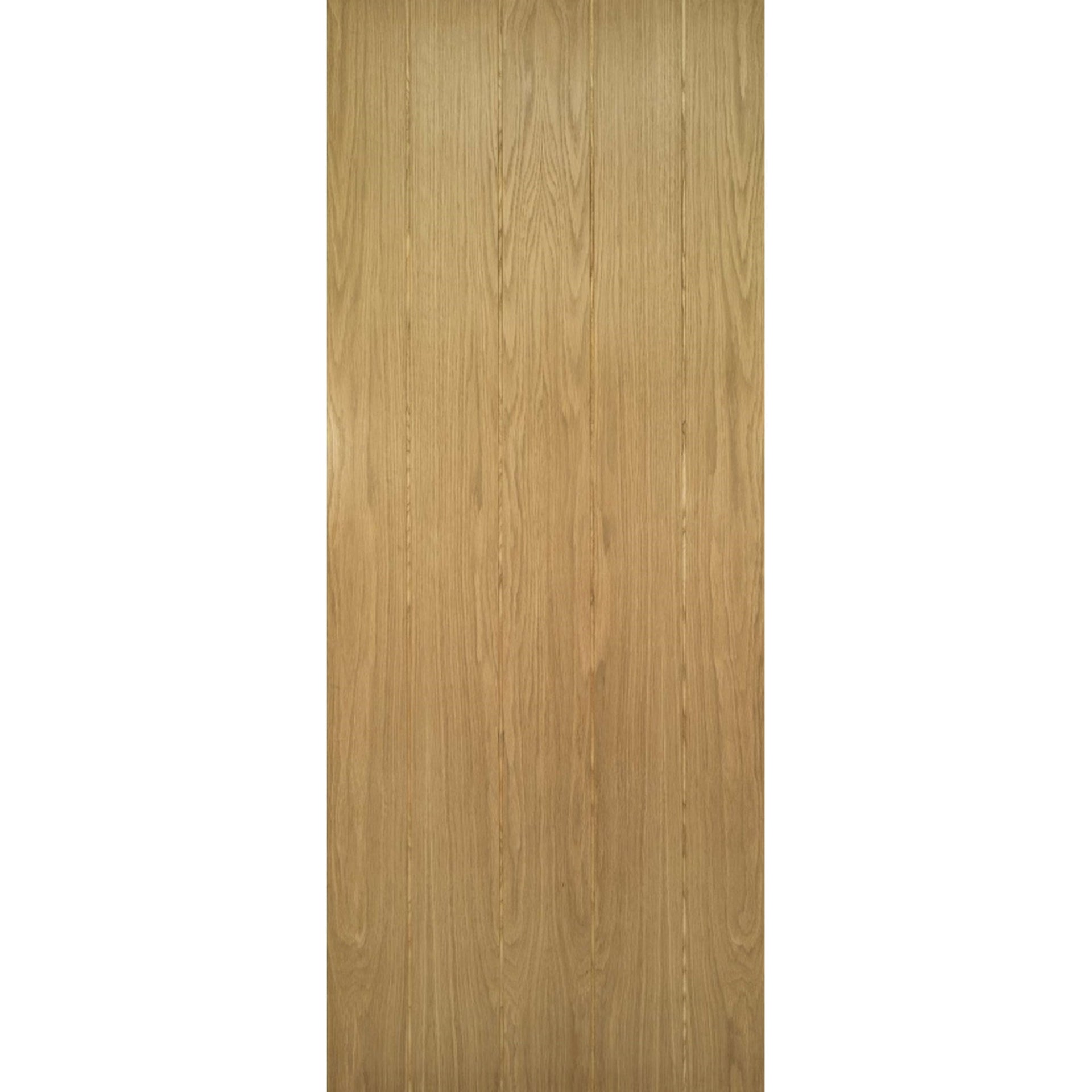 Galway Vertical Panel Oak Fire Door - Main Product Image