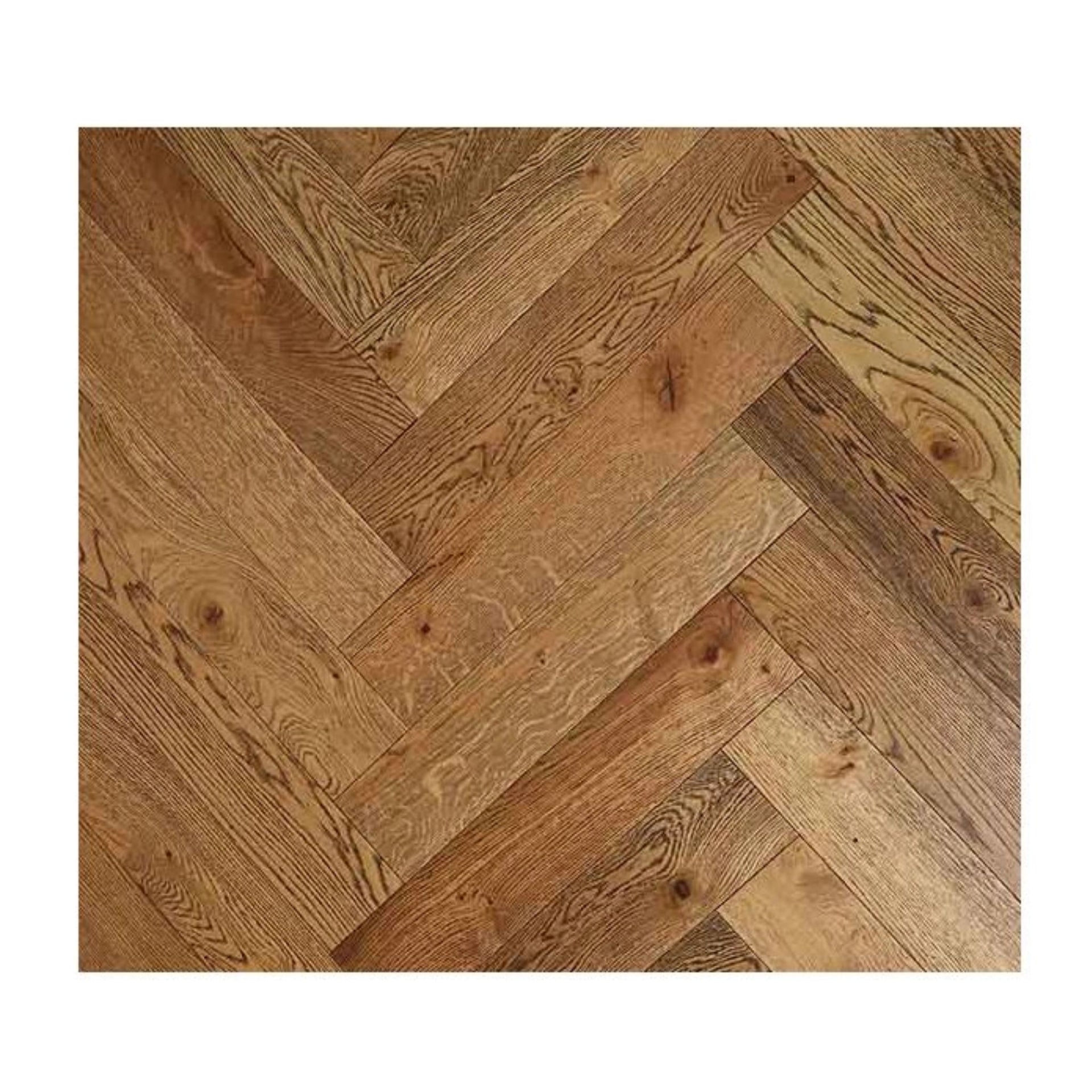 Herringbone Multi-Ply Oak Flooring - 15/4x120x600mm (1.152m/Pack)