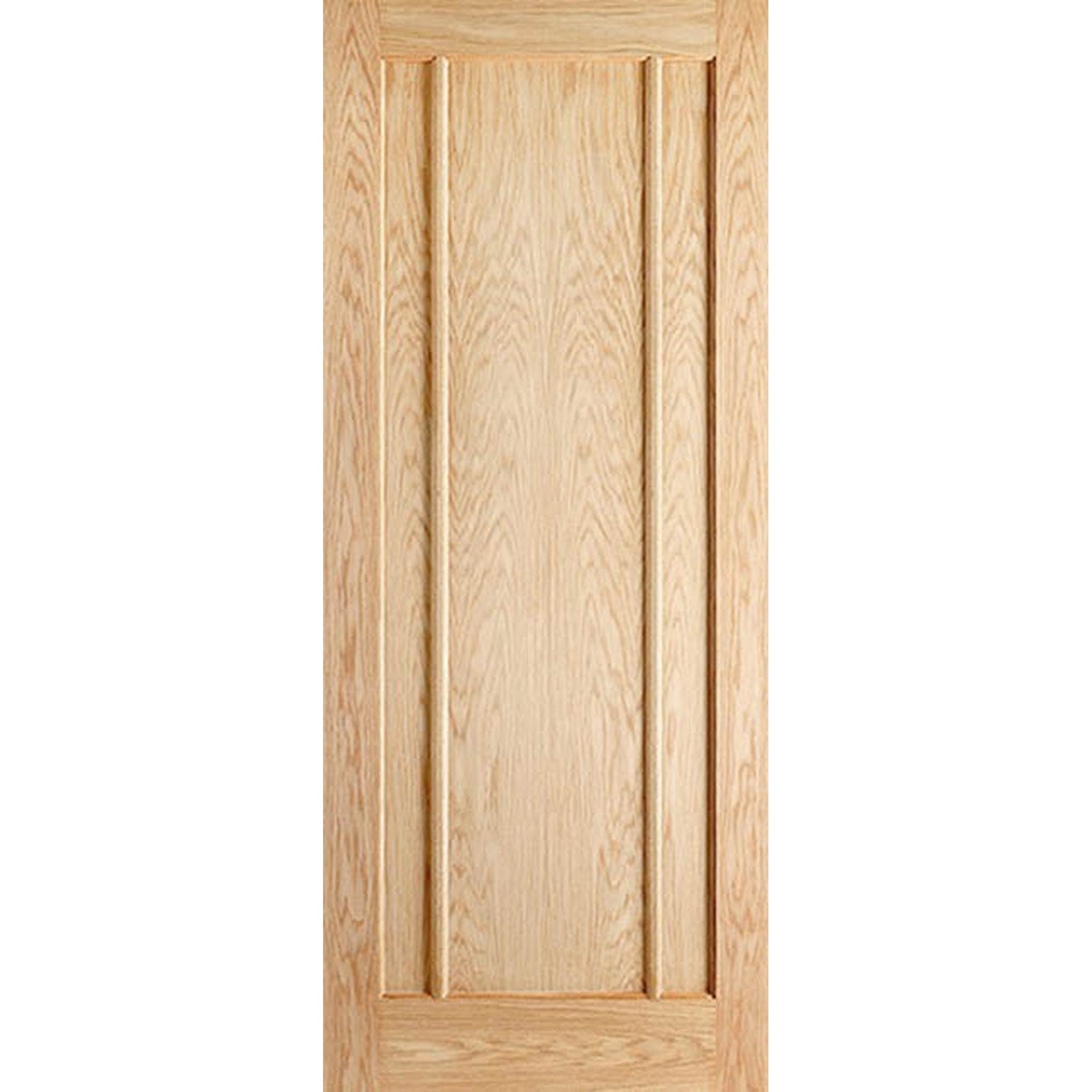Lincoln Prefinished Oak 3 Panel FD30 Fire Door - Main Product Image