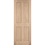 London Flat 4P Prefinished Oak FD30 Internal Fire Door - Main Product Image