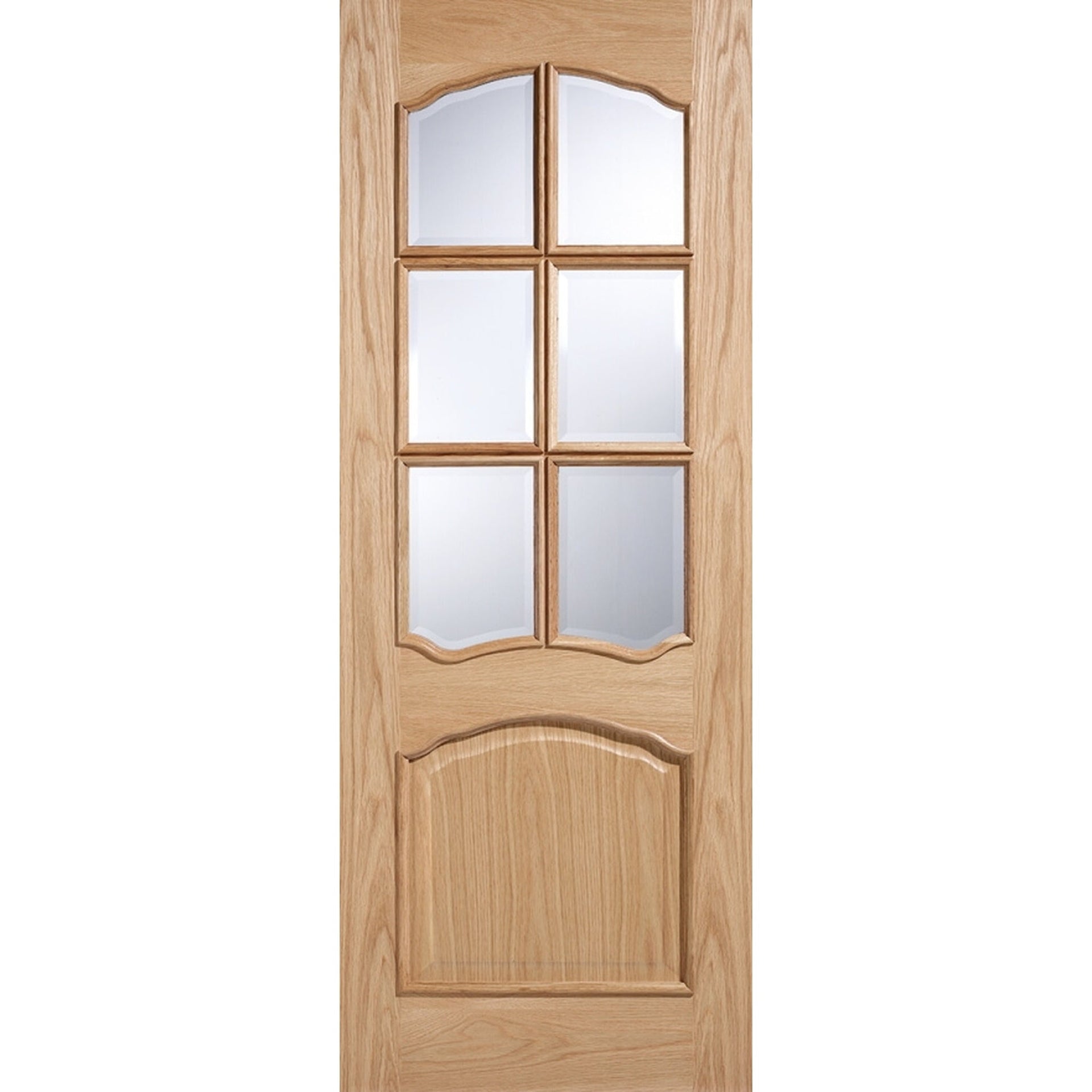 Louis Glazed Unfinished Oak Door - Main Product Image