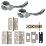 Malaga Satin Nickel Door Lever