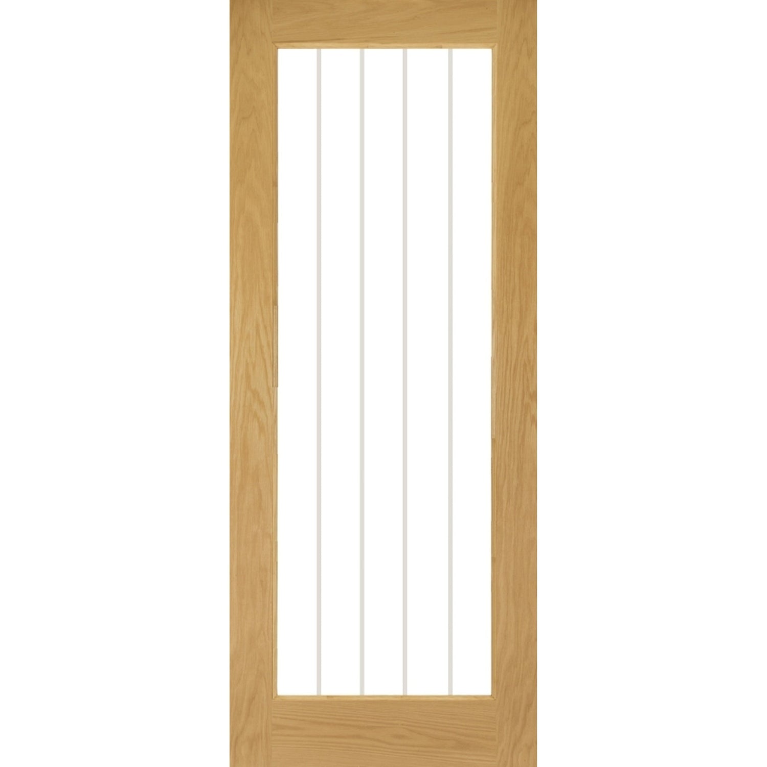 Mexicana Ely 1 Lite Prefinished Oak Door - Main Product Image