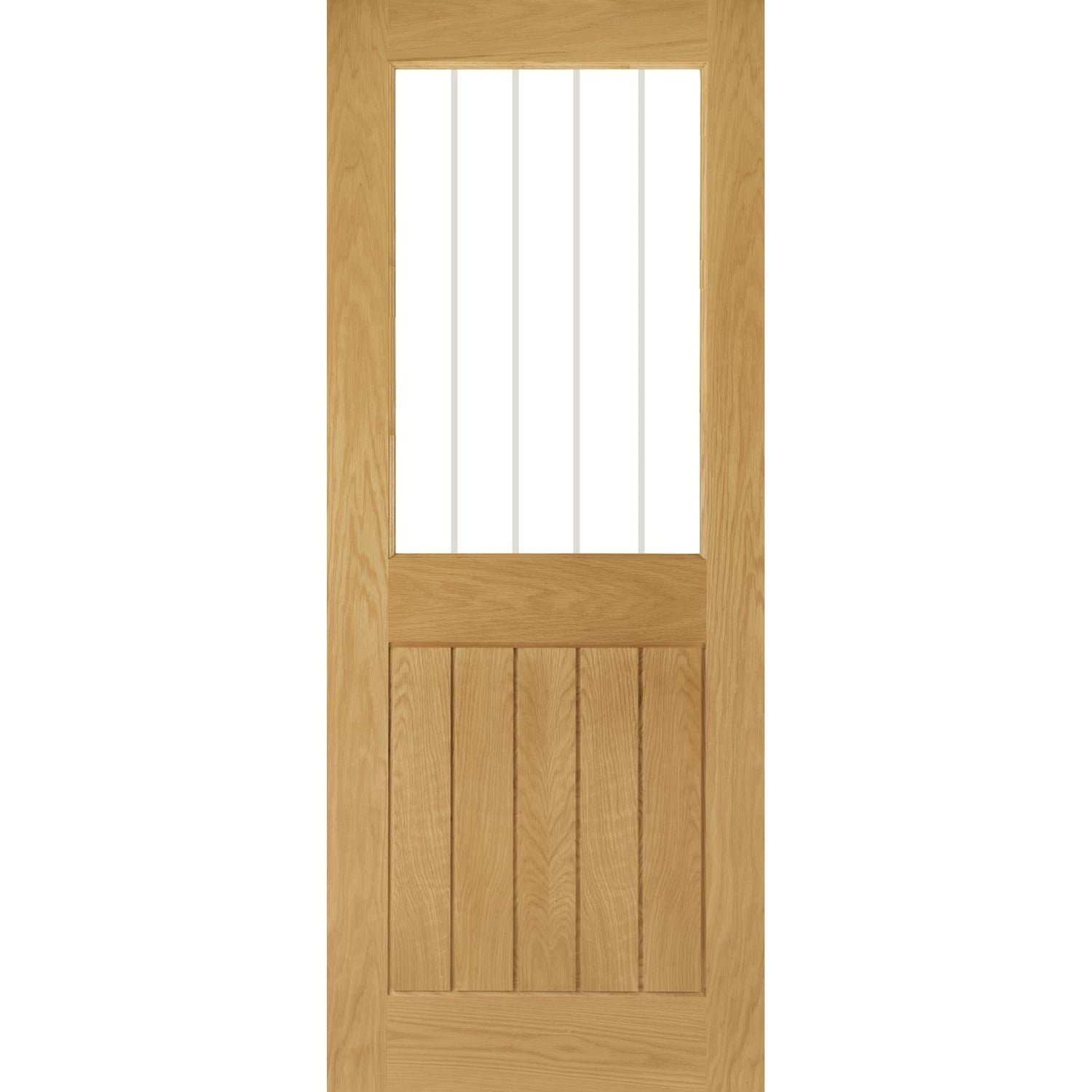 Mexicana Ely Prefinished Internal Oak 1L Glazed Door - Main Product Image