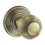 Ripon Round Reeded Mortice Door Knob - Main Product Image