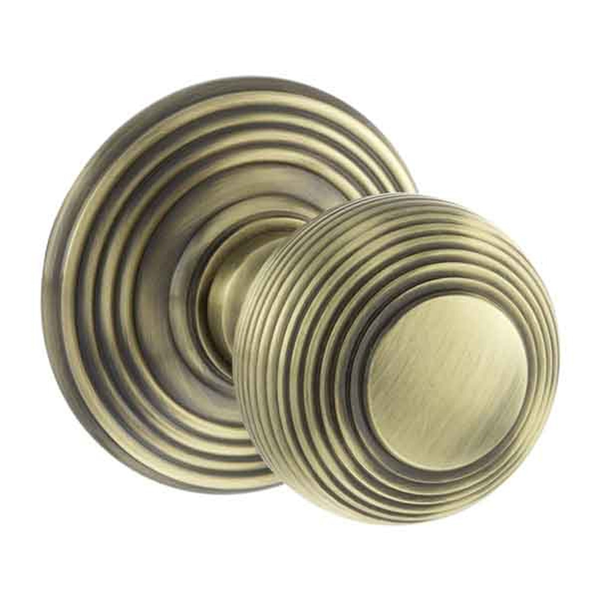Ripon Round Reeded Mortice Door Knob - Main Product Image