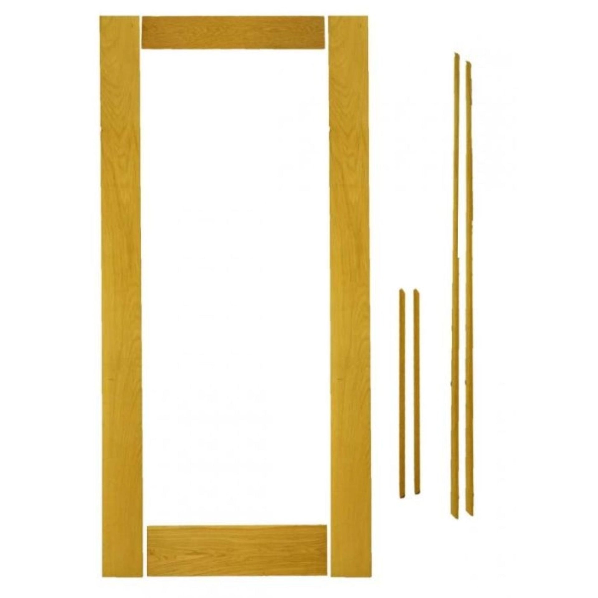 Solid Oak Interior French Door Kit