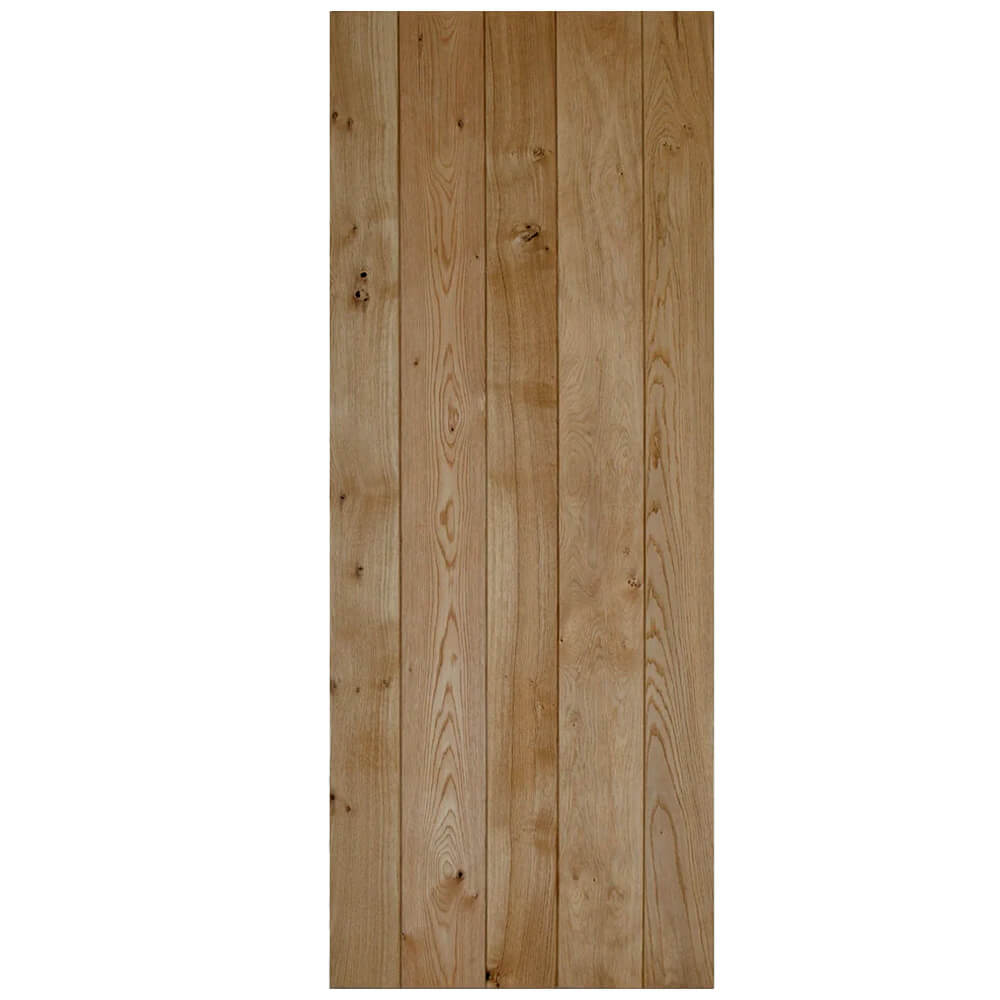 Solid Oak Rustic Ledged Door