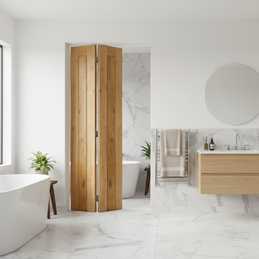 Solid Oak Bifold Barn Door