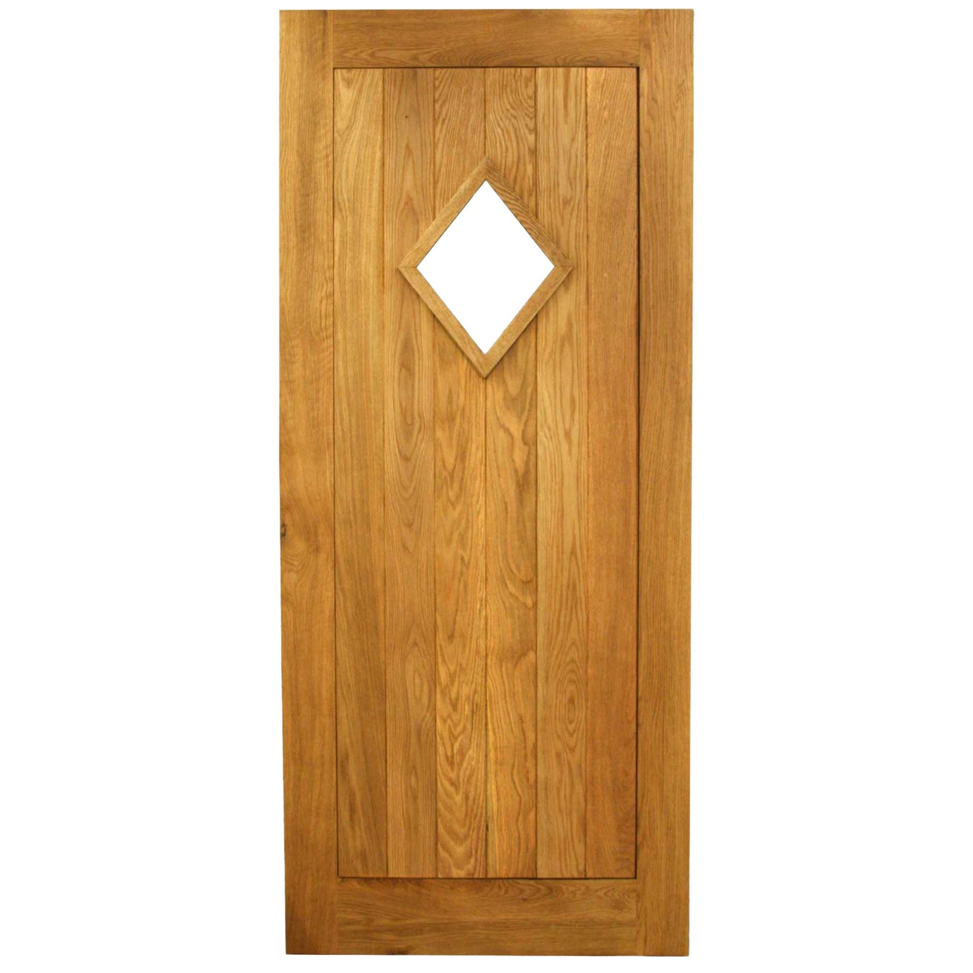 Solid Oak External Traditional Diamond Door