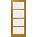 Solid Oak Four Panel Glazed French Door - Main Product Image