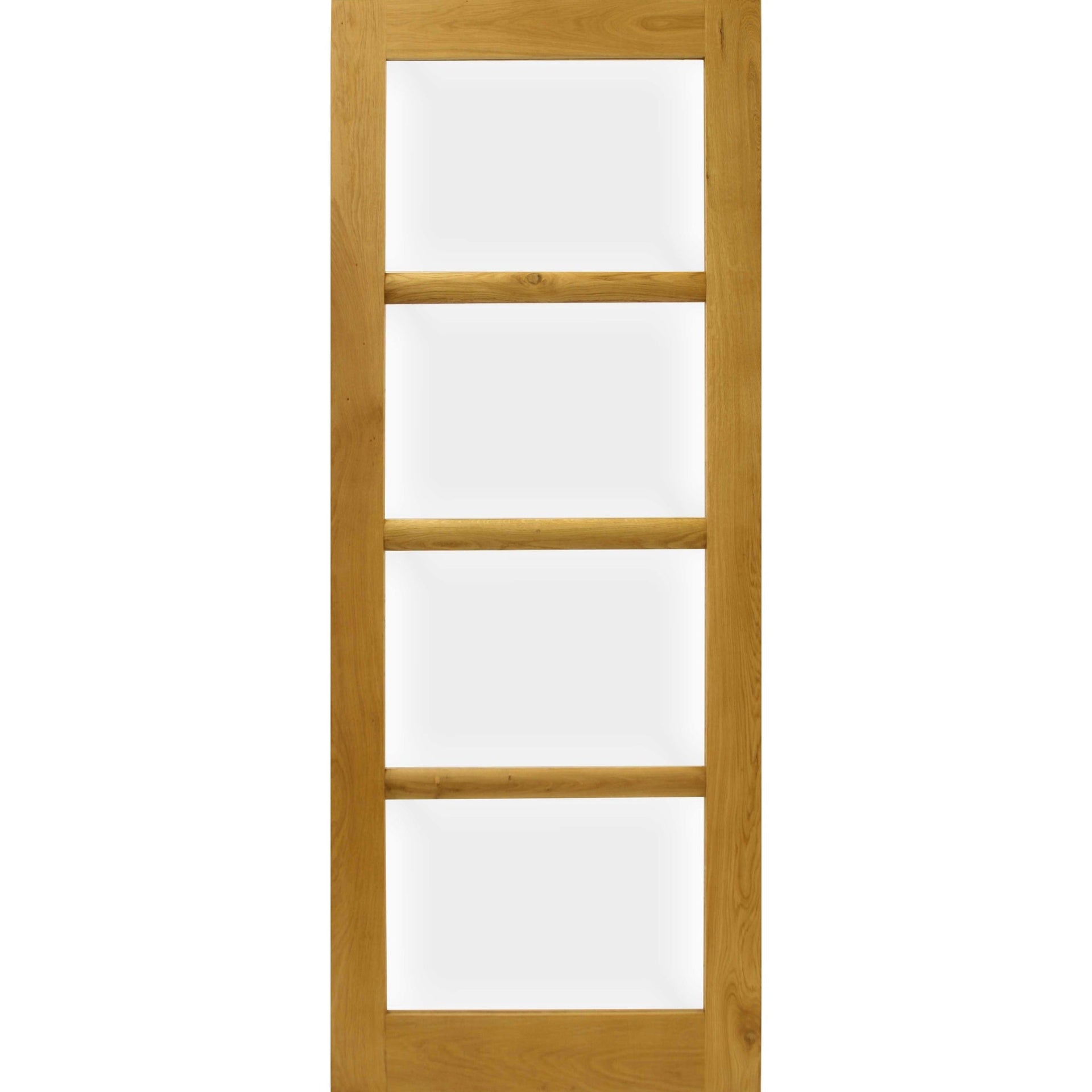 Solid Oak Four Panel Glazed French Door - Main Product Image
