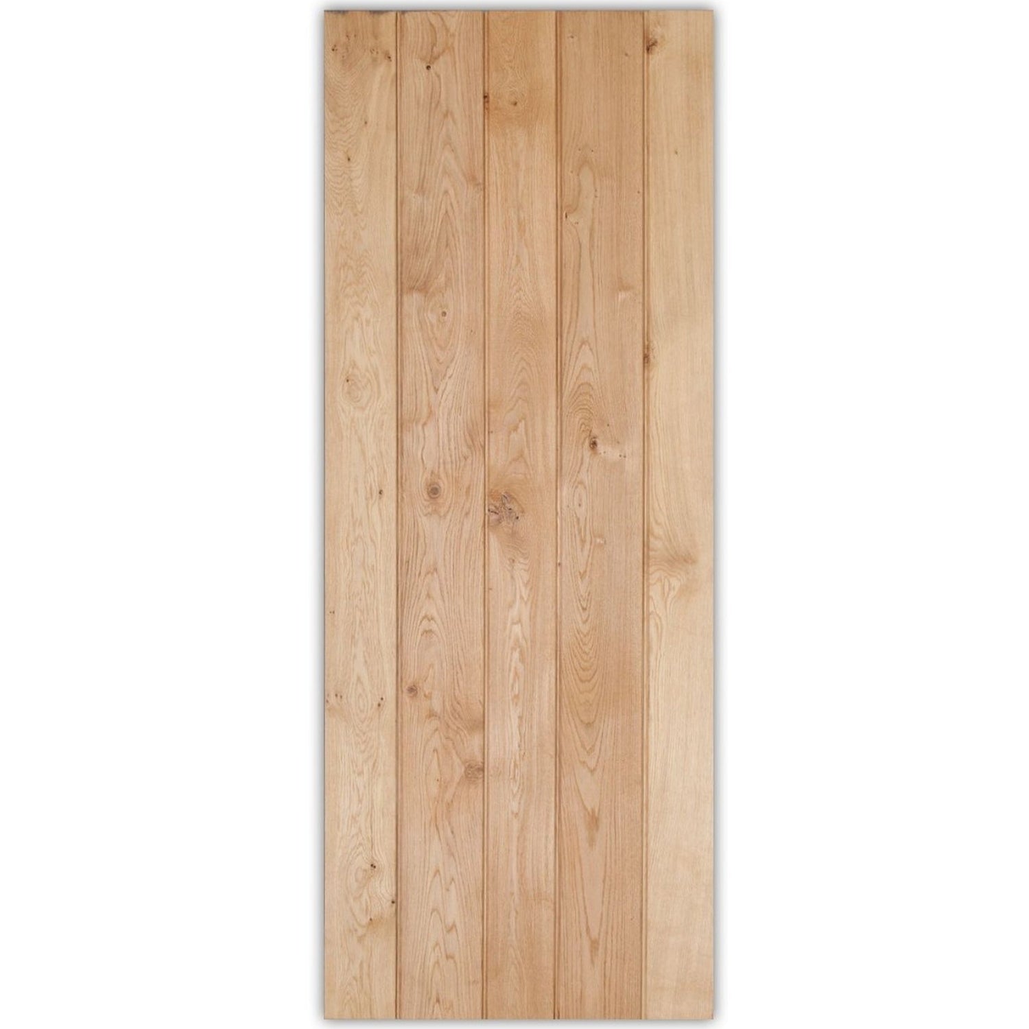 Solid Oak Rustic 3 Ledged Bead & Butt Barn Door