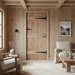 Solid Oak Rustic Ledged Door