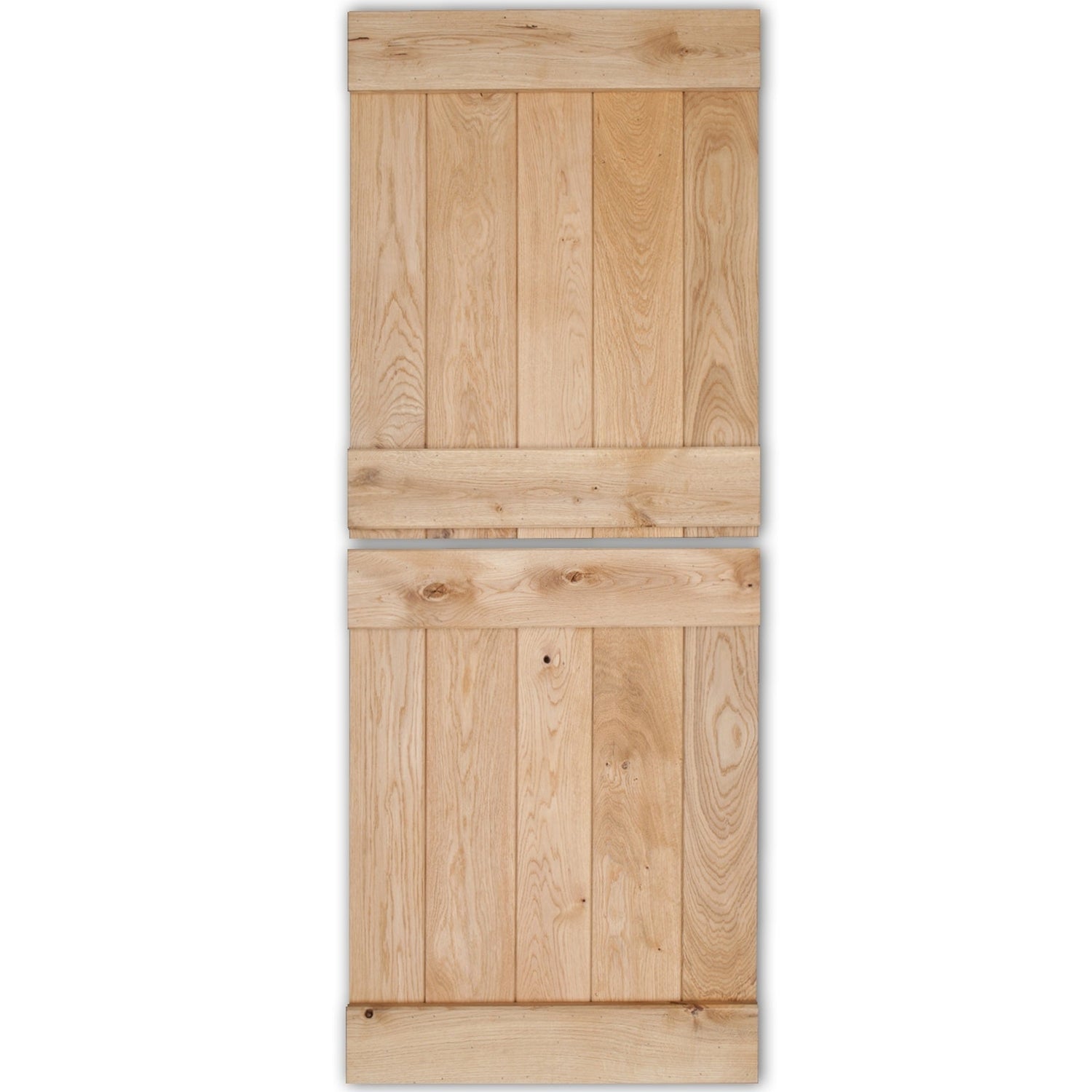 Solid Oak Rustic Butt and Bead Profile Stable Door - Main Product Image