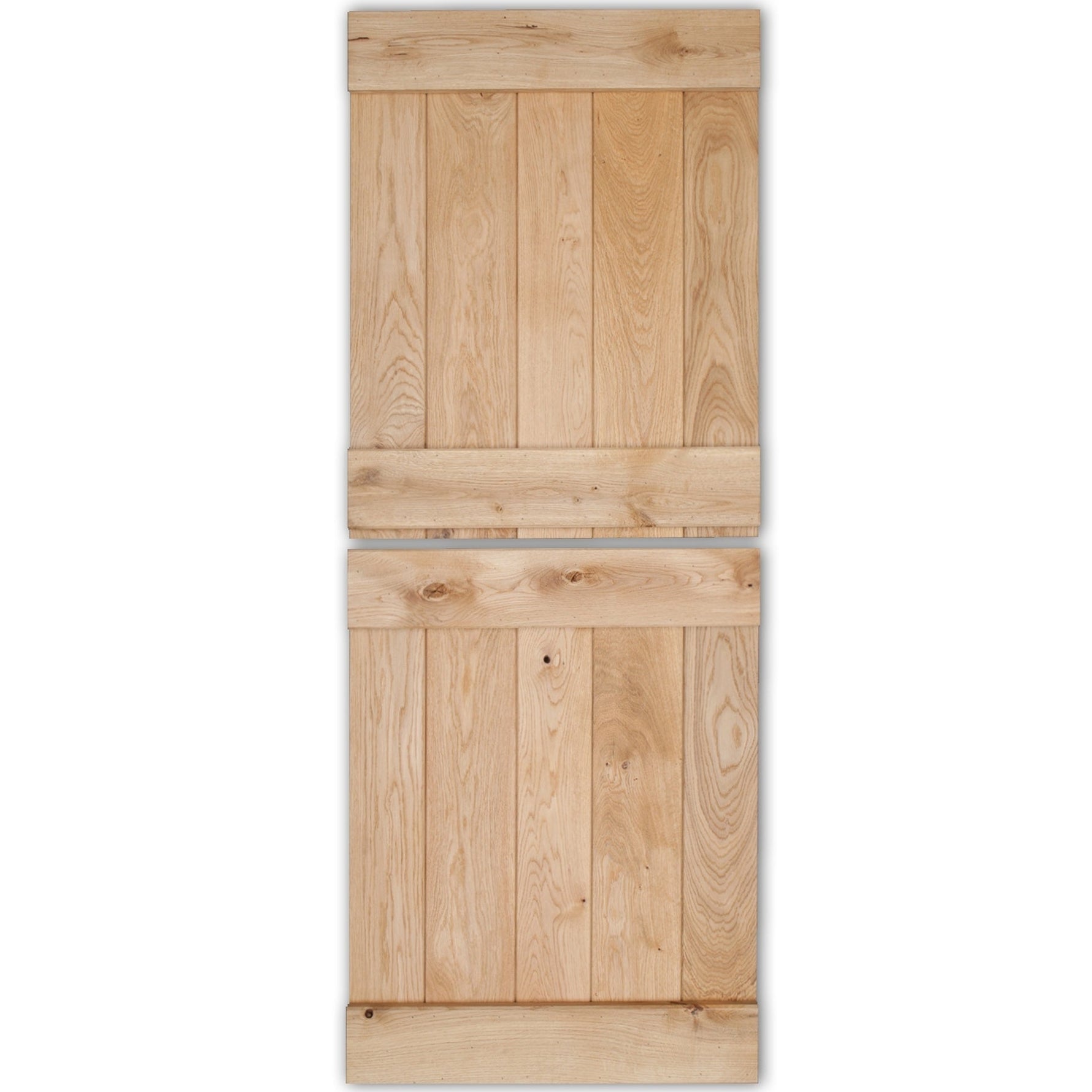 Solid Oak Rustic Butt and Bead Profile Stable Door - Main Product Image