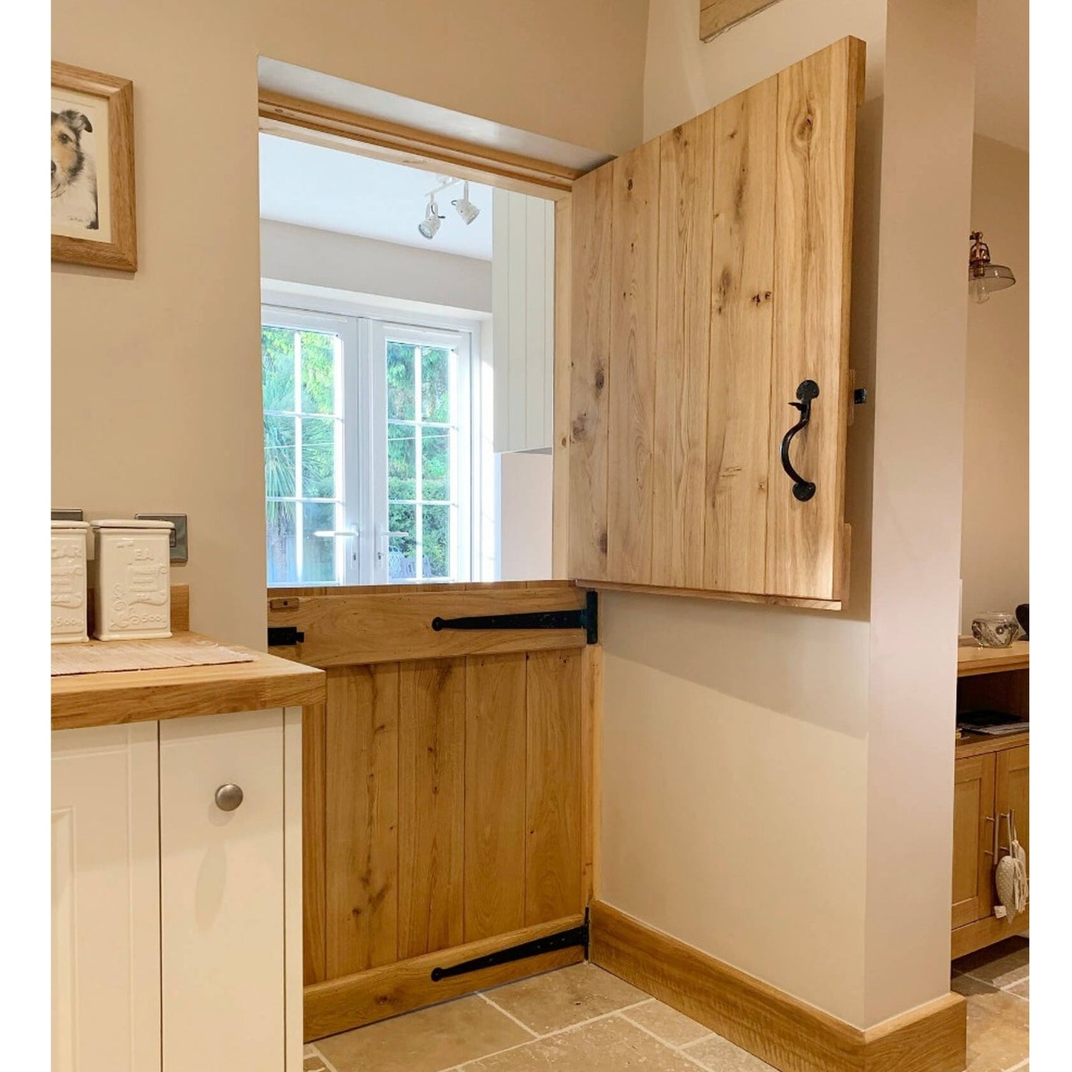 Solid Oak Rustic V-Groove Profile Stable Door