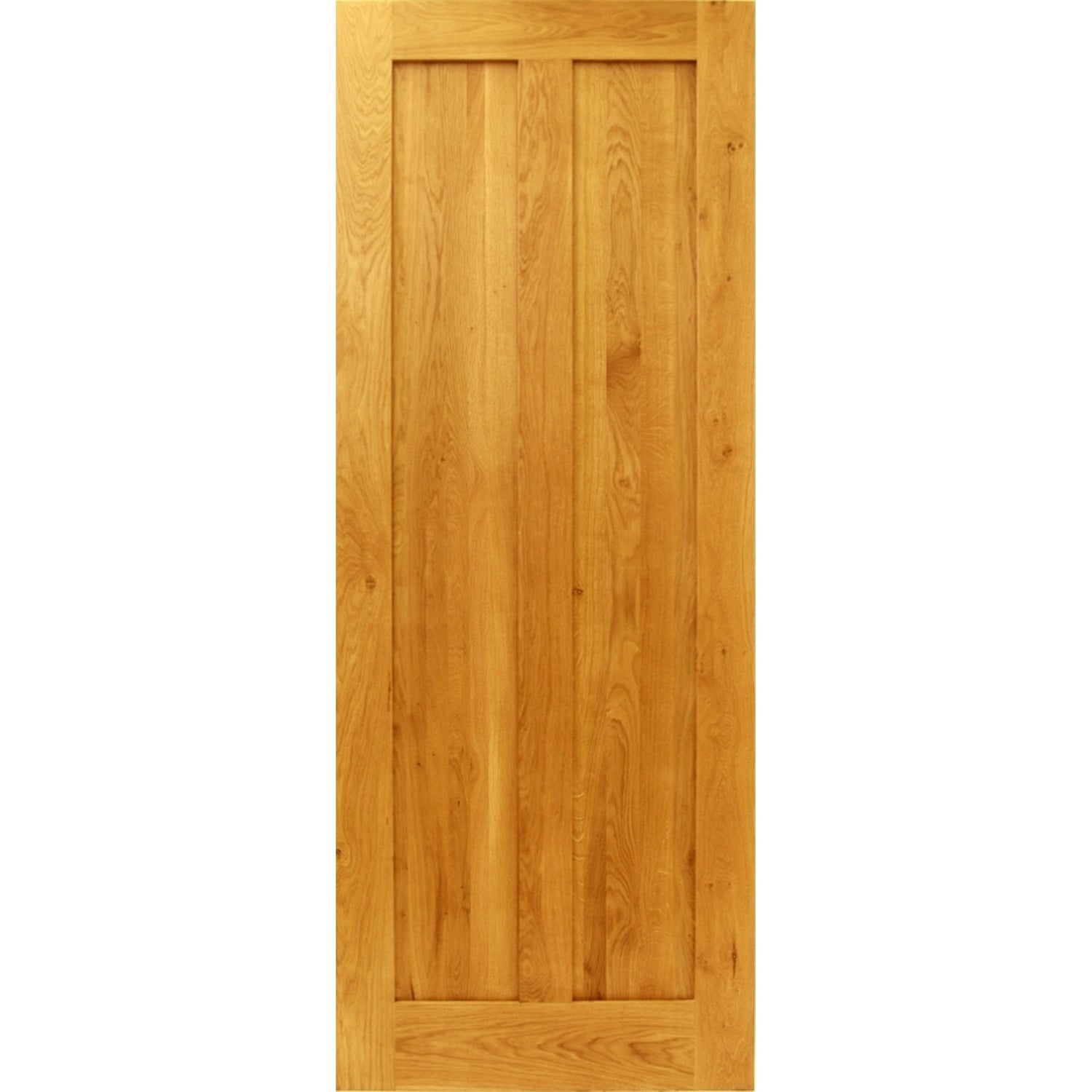 Solid Oak Two Panel Door - Main Product Image