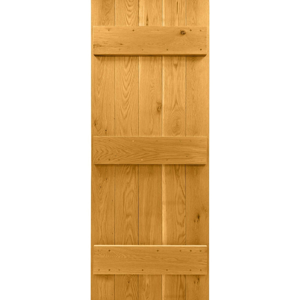 Solid Oak V-Groove Barn Door - Main Product Image